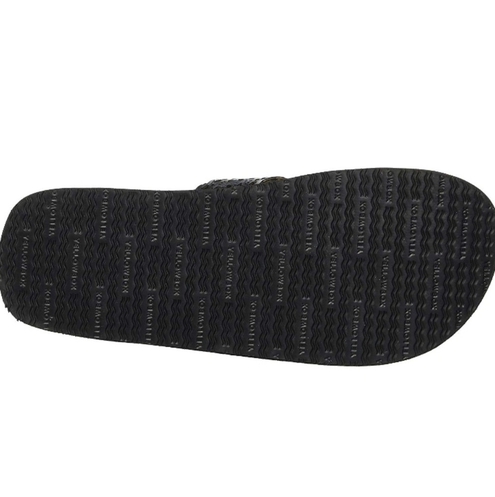 YELLOW BOX WALLY BLACK FLIP FLOPS SANDALS MEDIUM WIDTH NEW IN BOX - Picture 4 of 7
